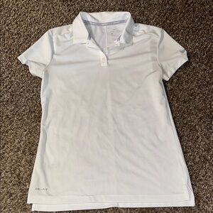 Nike Golf White Polo Shirt small